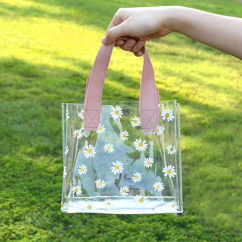 Transparent Daisy Purses 1/3pcs Small Daisy Transparent Gift Bag