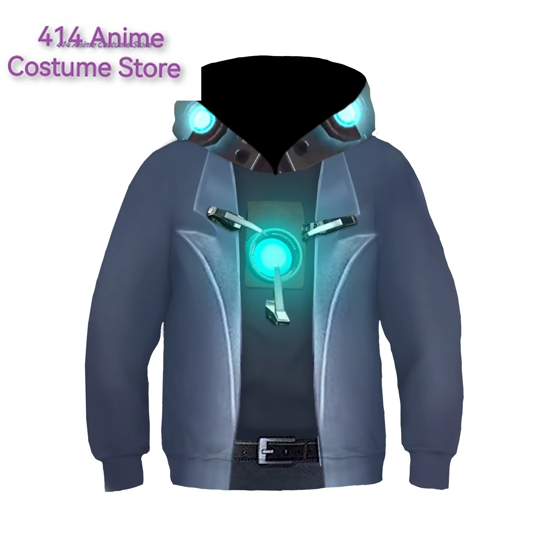 משחק ילדים ילד שרותים cameraman קוספליי טלוויזיה סוודר מעיל אימה תחפושת מהודרת ליל כל הקדושים