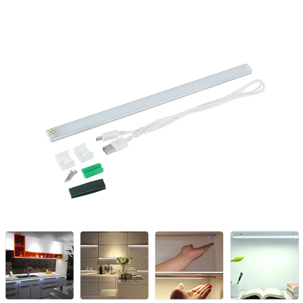 

1Set LED Touch Reading Light USB Powered Eye Protection Lamp Double Sided Adhesive Tape for Cabinet Wardrobe Car Desk