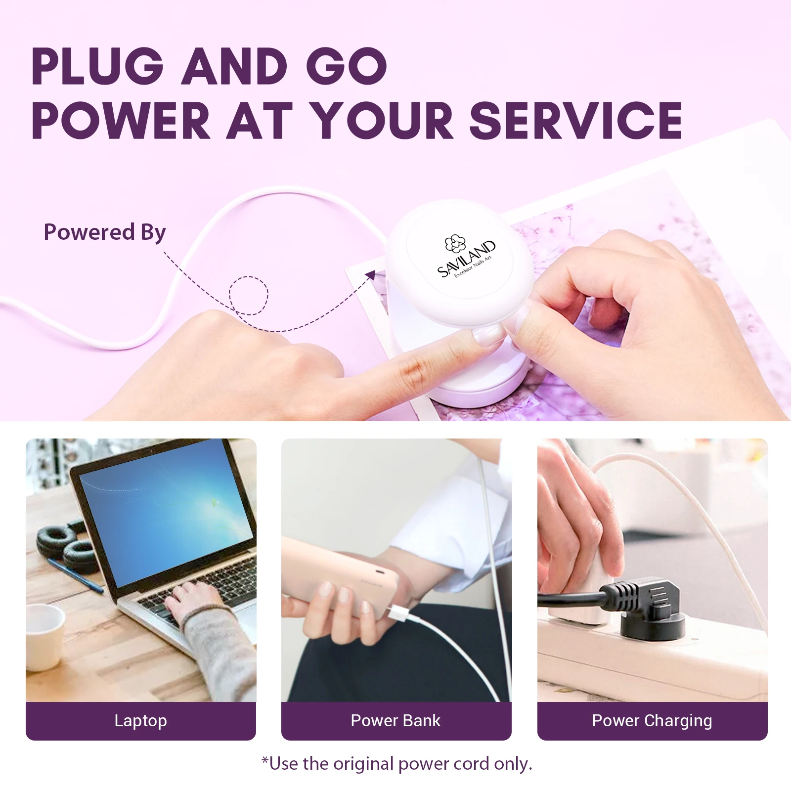 Saviland Mini lampada per unghie UV/LED da 16 W, lampada polimerizzante per smalto gel portatile ad asciugatura rapida per principianti fai da te