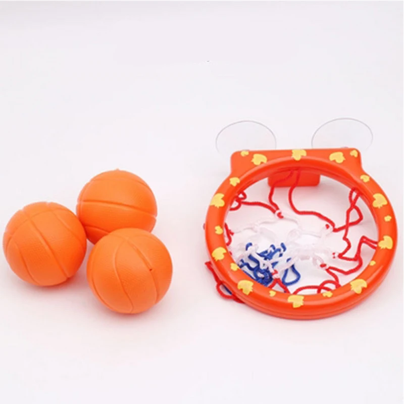 Baby Bath Toy Suction Cup Shooting Basketball Hoop With 3 Ball Bathroom Bathtub Shower Toy Kids Outdoor Play Water Game Toy Set