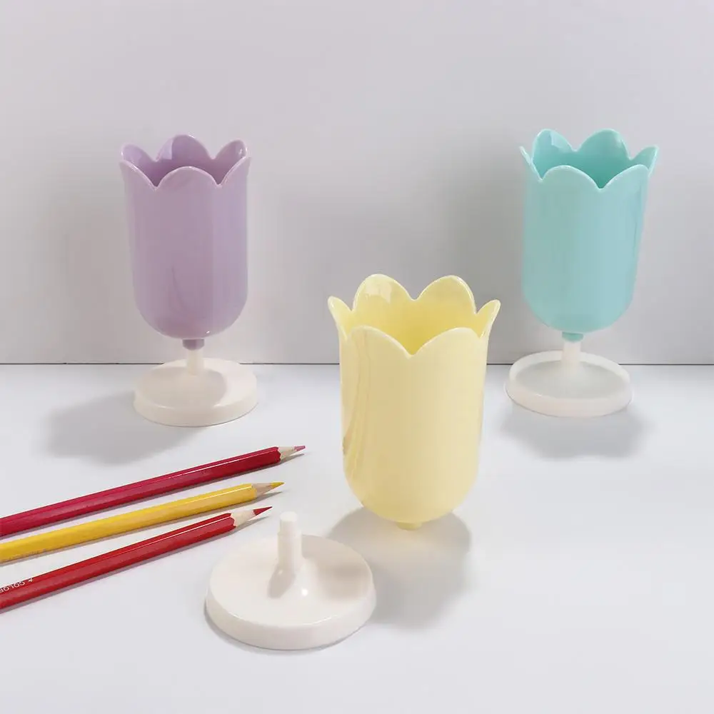 Artykuły Biurowe Kosmetyki Prezenty dla Dziewczyn Stojak na Ołówki Etui Dekoracja na Biurko Tulipan Pojemnik na Długopisy Mini Pudełko na Makijaż Organizer na Artykuły Papiernicze