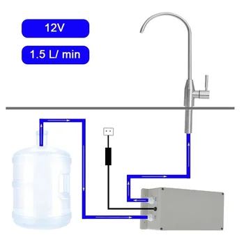 Elektryczna pompa wodna Kran Galley Automatyczna pompa ssąca wodę 12V 1,5 l/min Przyczepa kempingowa Samochód kempingowy Łódź Kuchnia Pompa wodna