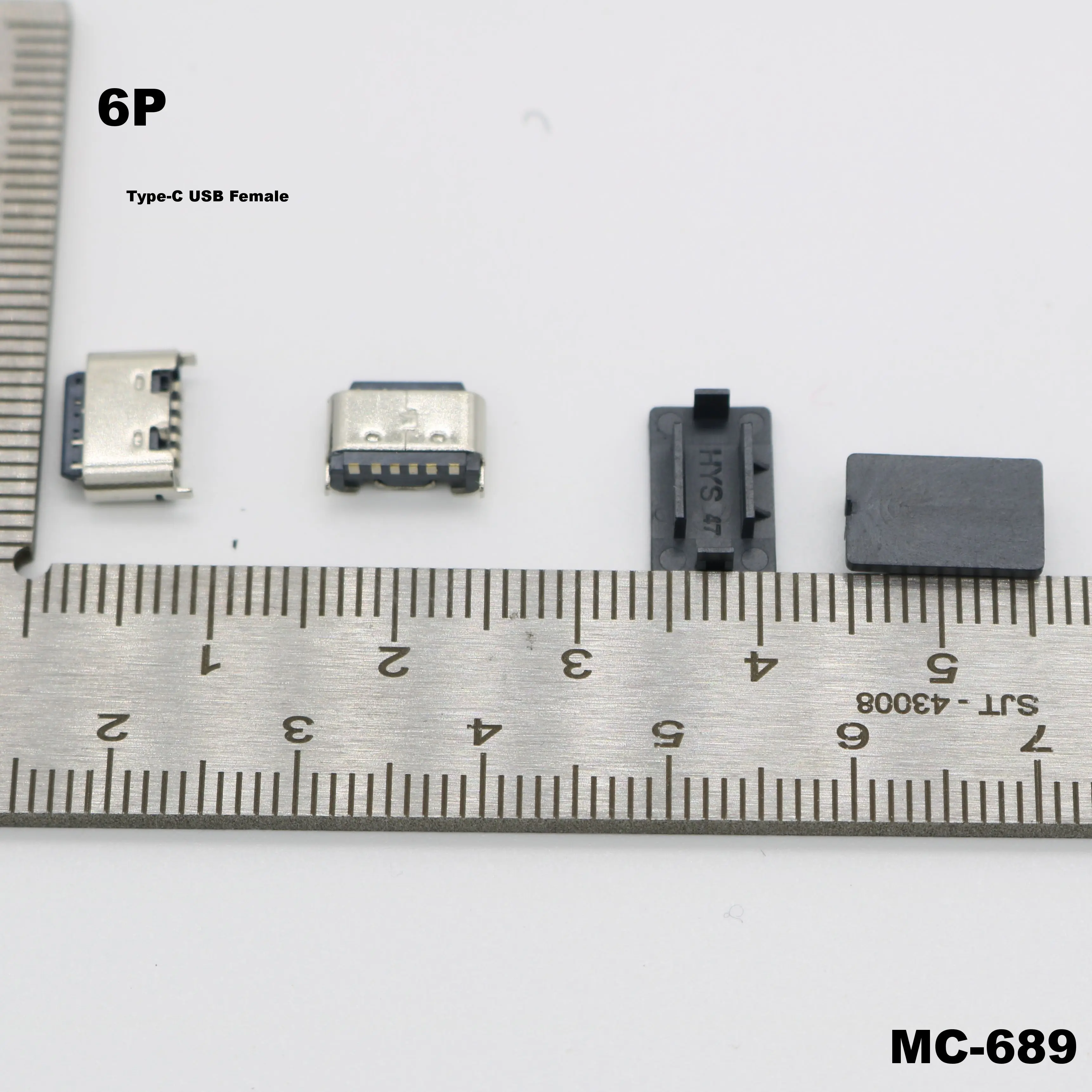 1pcs 6P Type-C USB Jack Charge Socket Connector 6Pin 6 Pin