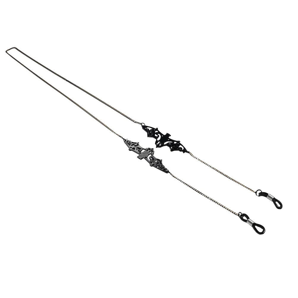 1개입 박쥐 펜던트 안경줄 마스크 걸이 끈 검정색 신뢰할 수 있는 소재 동료 친구들에게 완벽한 선물 일상적인 서프라이즈