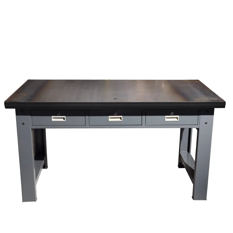 Mei heavy steel plate fitter table, carbon steel table impact resistant die table, with drawer welding