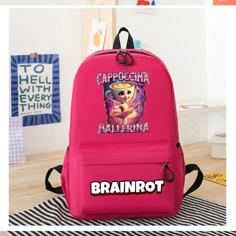 

Italian Brainrot Backpack Lightweight Backpack Durable Waterproof Backpack for Middle School Students Children's Birthday Gift