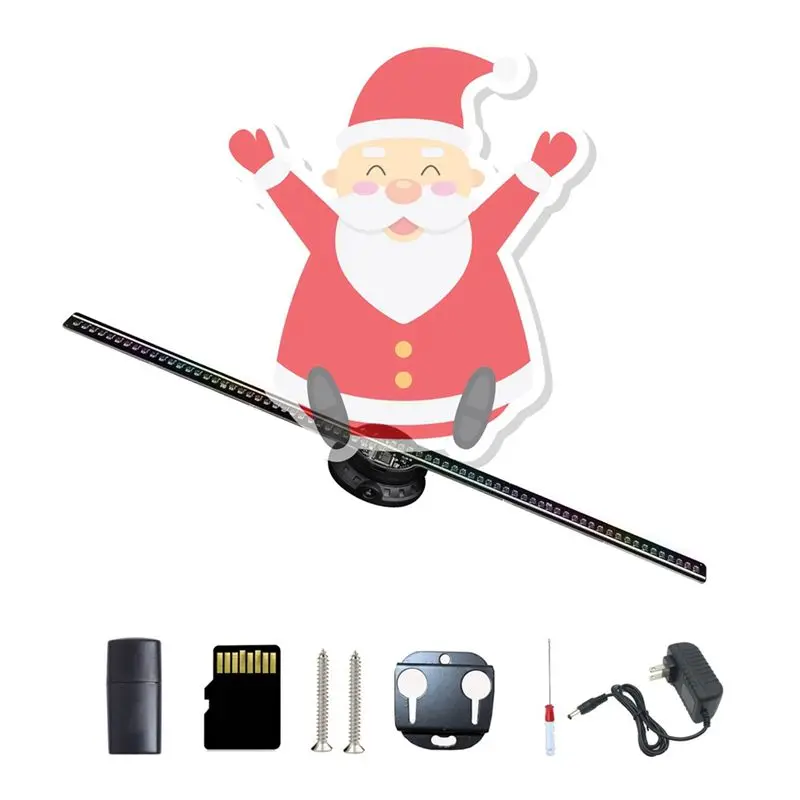 ABCA-43CM Naked-Eye Holographic 3D Projection Suspended Aerial Imaging Stereo Electric Fan Screen Rotary Advertising Machine