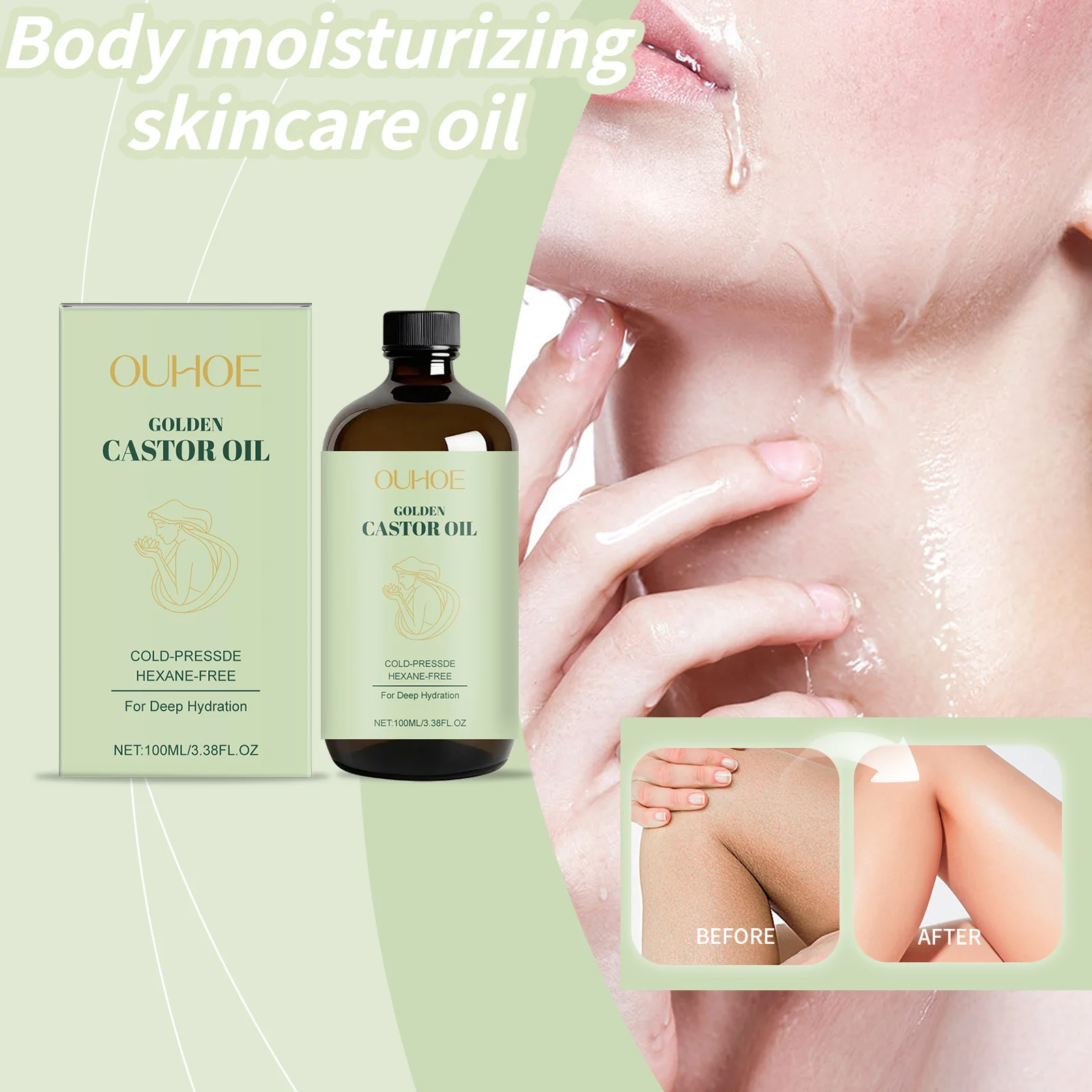 ترطيب الجسم زيت العناية بالبشرة العناية اللطيفة ترطيب وسلس بشرة الجسم ترطيب وترطيب العناية بالبشرة زيت الجسم 100 مللي