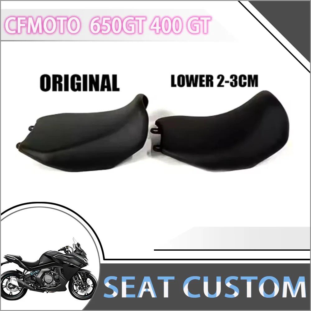 

Motorcycle Modified Higher or Lower 30mm Seat Custom Vintage Hump Saddle Retro Seat Cushion For CFMOTO 650GT 400 GT