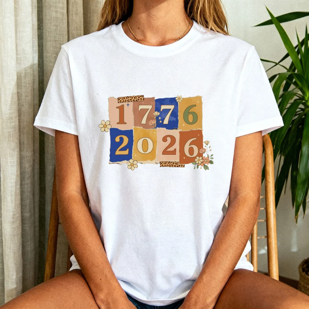 

250th Anniversary Shirt Patriotic The United States Flag 4th of July T-Shirt Independence Day Gift Tshirt Fashion Women Tops