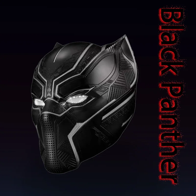 Casco Black Panther de Killerbody, escala 1:1, con luz LED, máscara de cosplay de Marvel Avengers, colección, decoración, regalo para adultos