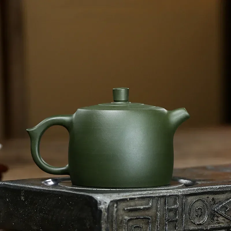 330ml Yixing Famous Purple Clay Teapots Handmade Tea Pot Raw ore Green Mud Beauty Kettle Chinese Zisha Tea Set Exquisite Gifts