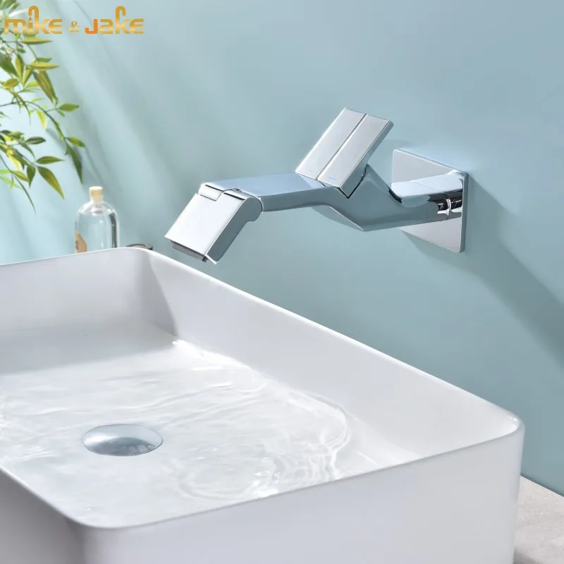 

Natural Waterfall Water Faucet Washbasin Sink Mixer Wash Basin Faucet Bathroom Faucet In Wall Installation