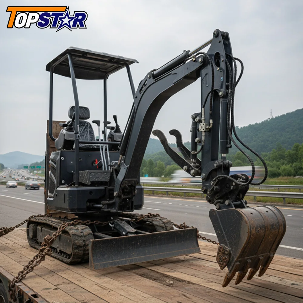 حفارة صغيرة مخصصة نوع زاحف مدمج EUR5 & EPA & ISO معتمدة لمشاريع الهدم الصغيرة المناظر الطبيعية للحديقة المنزلية