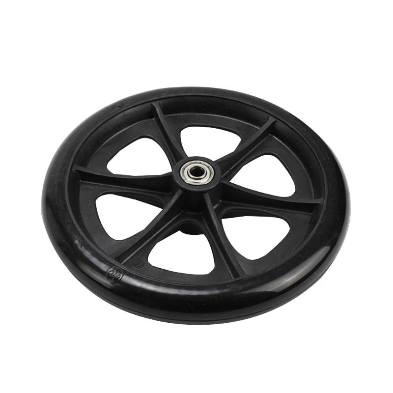 

6/8 Inch Heavy Duty Wheelchair Front Castor Smooth Flexible Solid Tire Wheel Wheelchair Replacement Parts