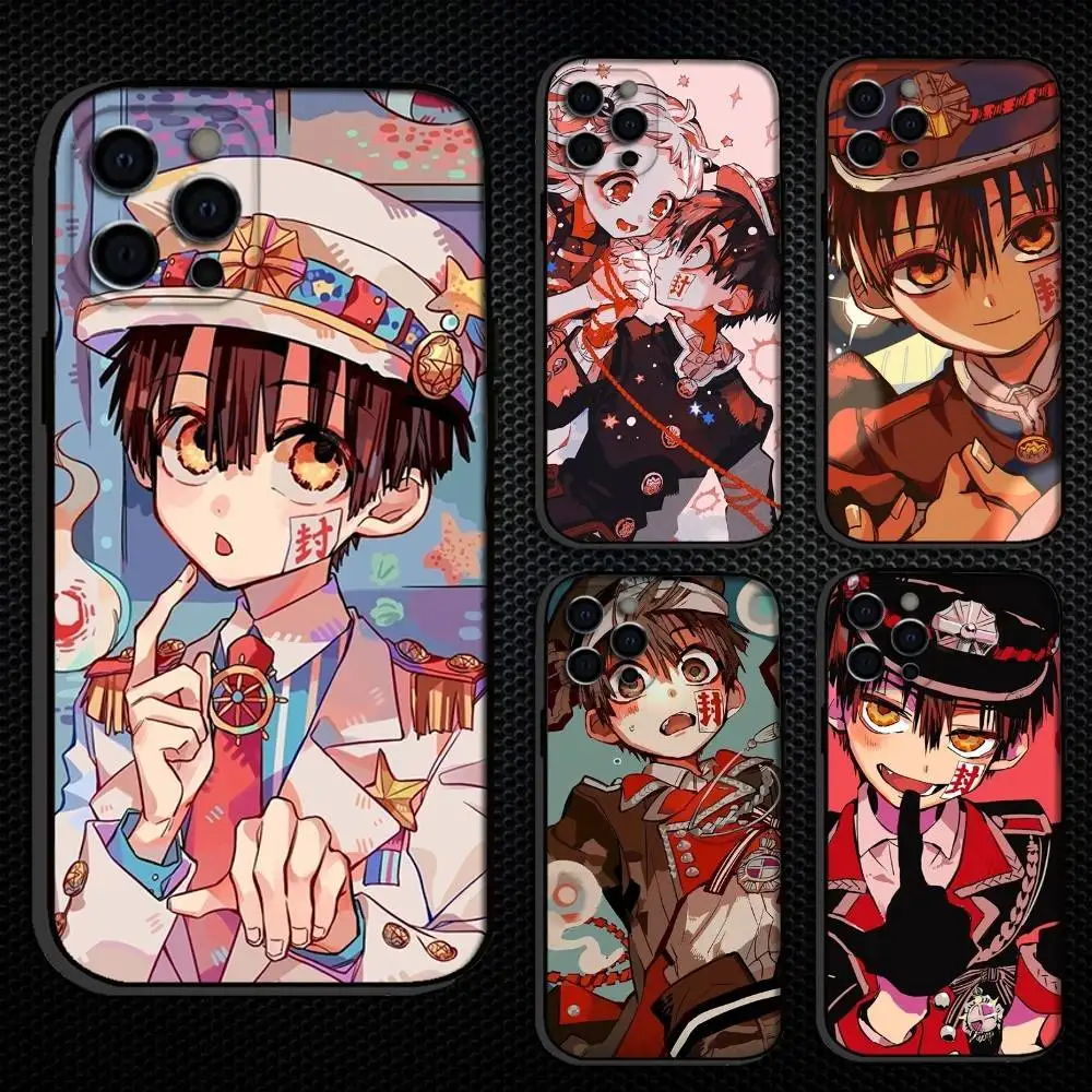 

Anime T-Toilet B-Bound Hanake Kun Phone Case For iPhone 16,15,14,13,12,11 Plus,Pro Max, Soft Silicone Black Cover