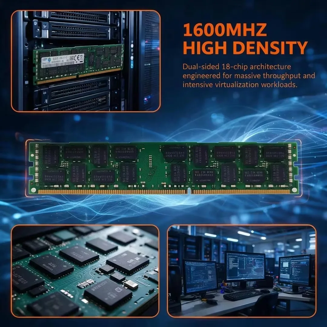 SAMSUNG DDR3 DDR3L Server Memory RECC Server RAM Registered Memory 8GB 16GB 1333MHz 1600MHz 1866MHz High Stability Server