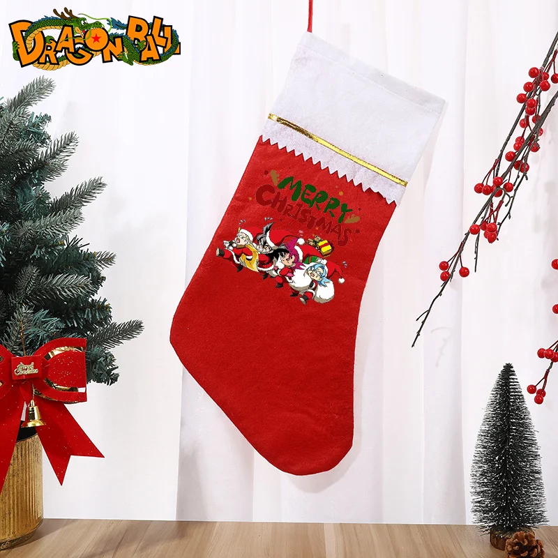 1 шт. Рождественские носки Drilang Ball Goku Xmas Sock для мальчиков и девочек с милым мультяшным принтом, весна-лето, тонкие стили, подарки на день рождения