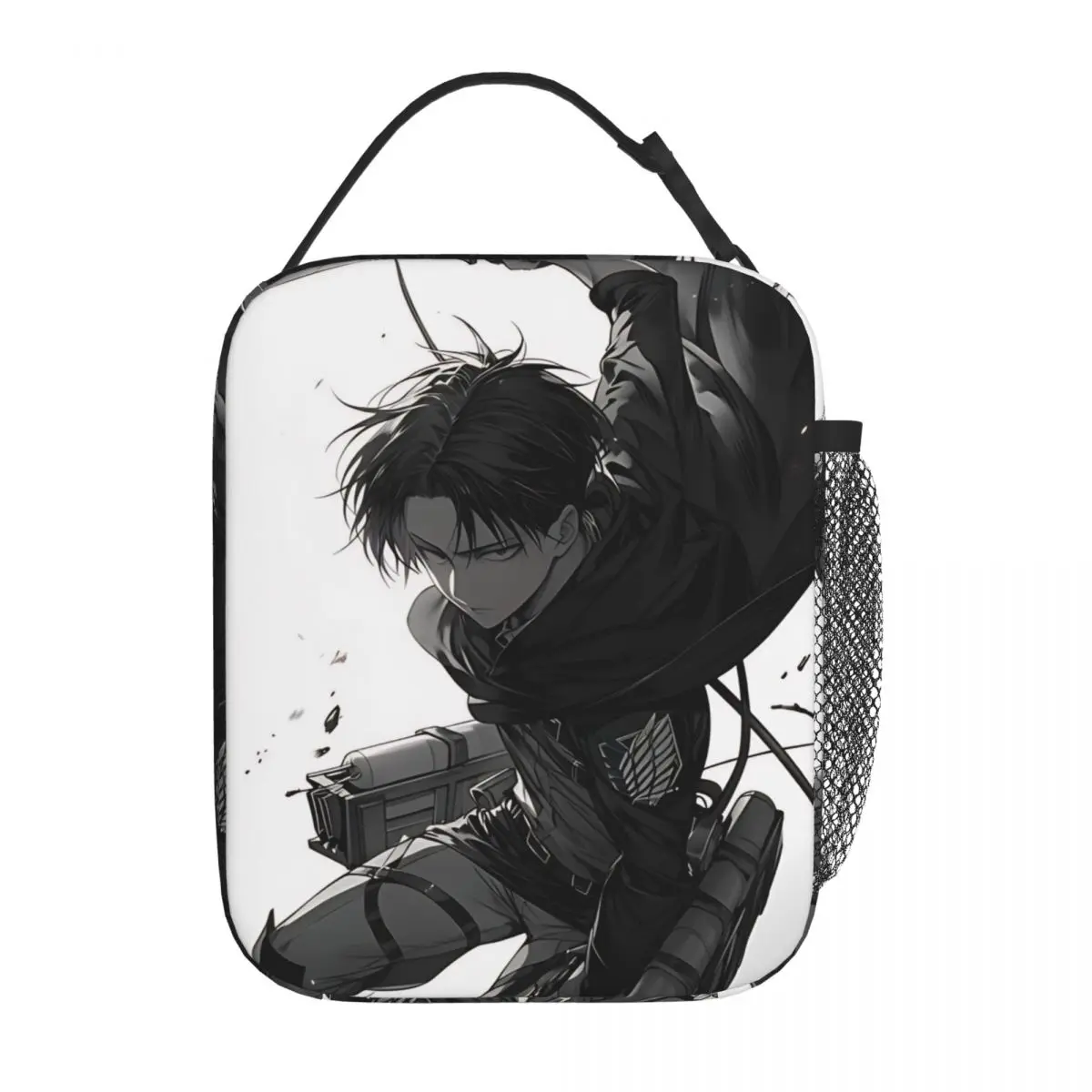 Levi Ackerman Manga Insulated Lunch Bags High Capacity Lunch Container Cooler Bag Tote Lunch Box Work Picnic Men Women