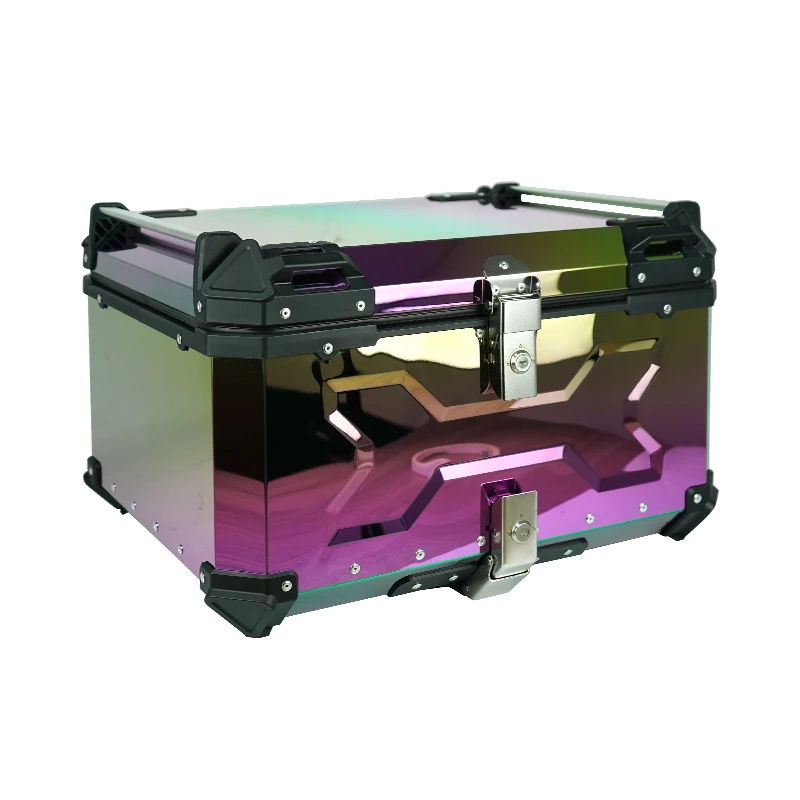

Factory Hot Selling F2-MOTO 65L rainbow Custom Motorcycle Trunk