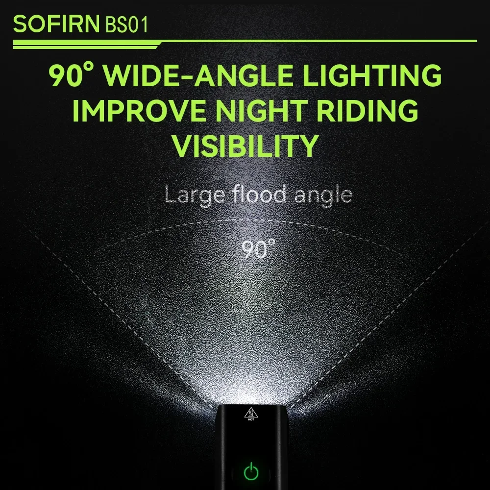 SOFIRN BS01 2000lm Bike Light USB Charging 5000mAh Mountain Bike Front Lamp Powerful LED Bicycle Light with Power Bank Function