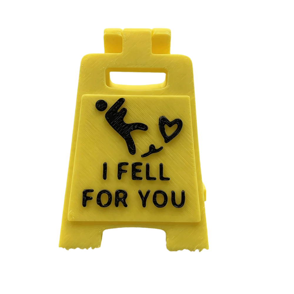 

Mini Size Falling In Love Signboard Interesting Design Desktop Ornament Romantic Sign Love Token Plastic Love Token Spouse Gift