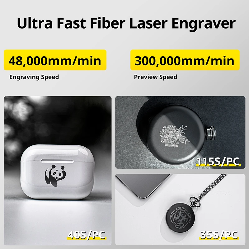 Laserpecker Laser Engraver Machine for Metal Plastic Portable Handheld Laser Engraving With 10KW Bluetooth 5.0 4k LP3