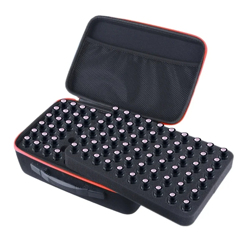 Travel Friendly Essential Oil Storage Organizer Bag Holds 120 Small Bottles 5-10ML EVA Carrying Case For Presentation