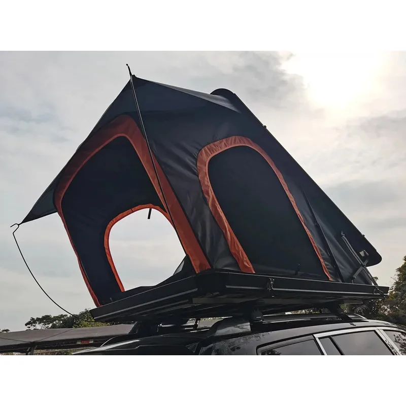 خيمة سيارة منبثقة من الألومنيوم في الهواء الطلق على السطح مقاومة للماء لخيمة سقف 4 فصول سهلة التركيب للتخييم Dachzelt #2