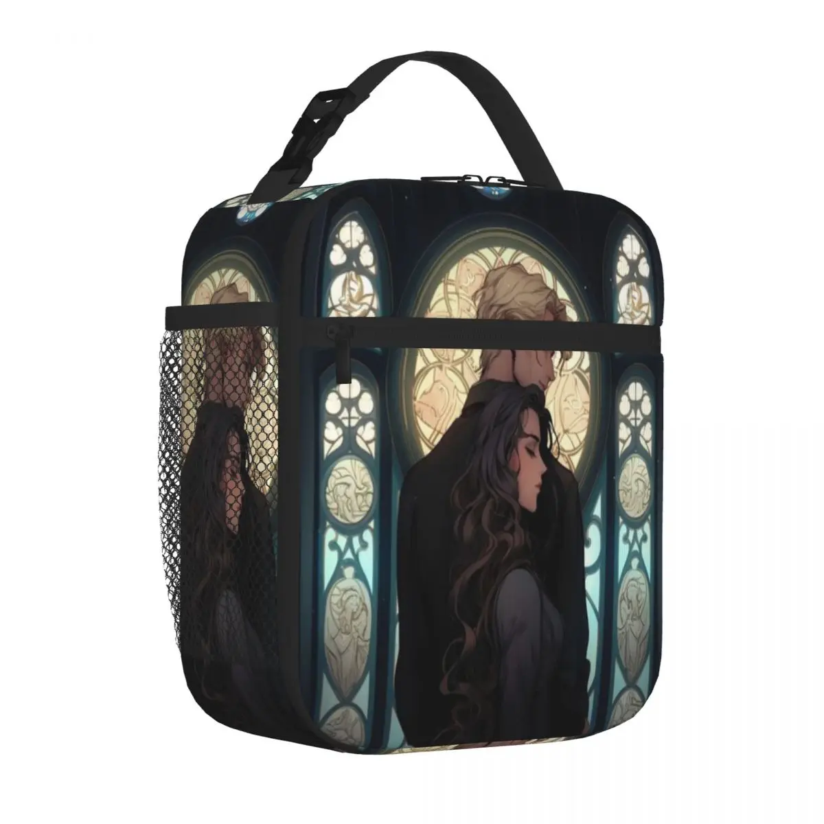Bestselling Beautiful Fantasy Couple Kawaii Large Lunch Bag Cruise Travel Reusable Lunch Bag