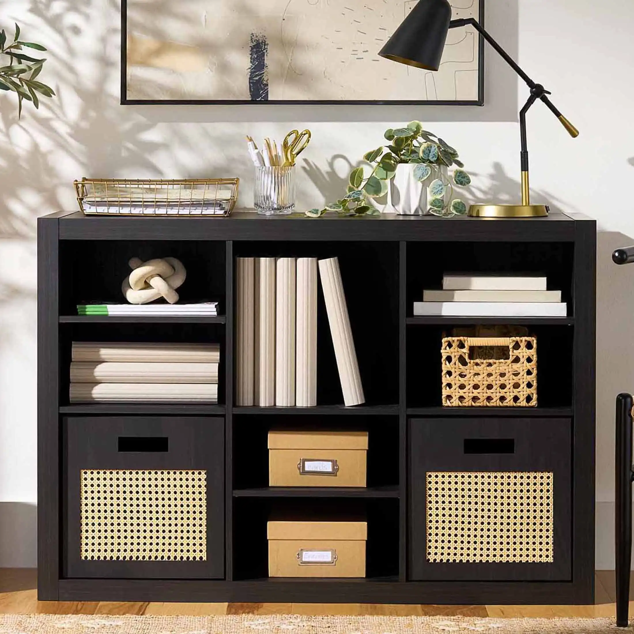 

Springwood Adjustable Shelf Cube Organizer, Charcoal Finish