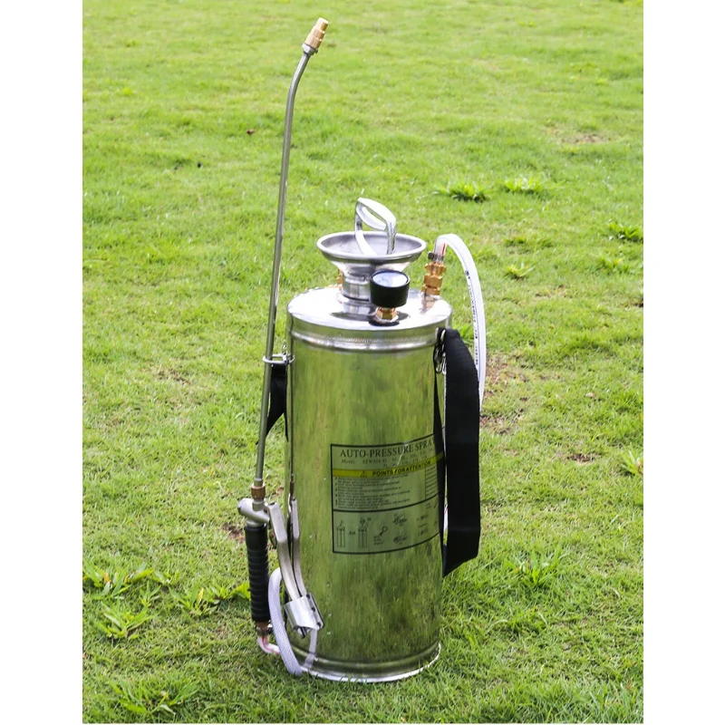 Best Selling Agricultural Garden Water Irrigation Sprayer Silver 6L Stainless steel Water Sprayer for Garden Sprayer