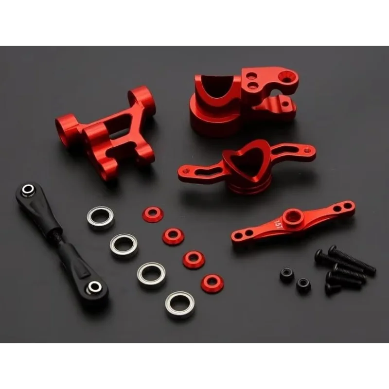 Aluminum Push-Pull Steering Wiper Arm Double Cog 15T 17T Kit for 1/5 scale LOSI 5IVE-T Rovan LT and SLT