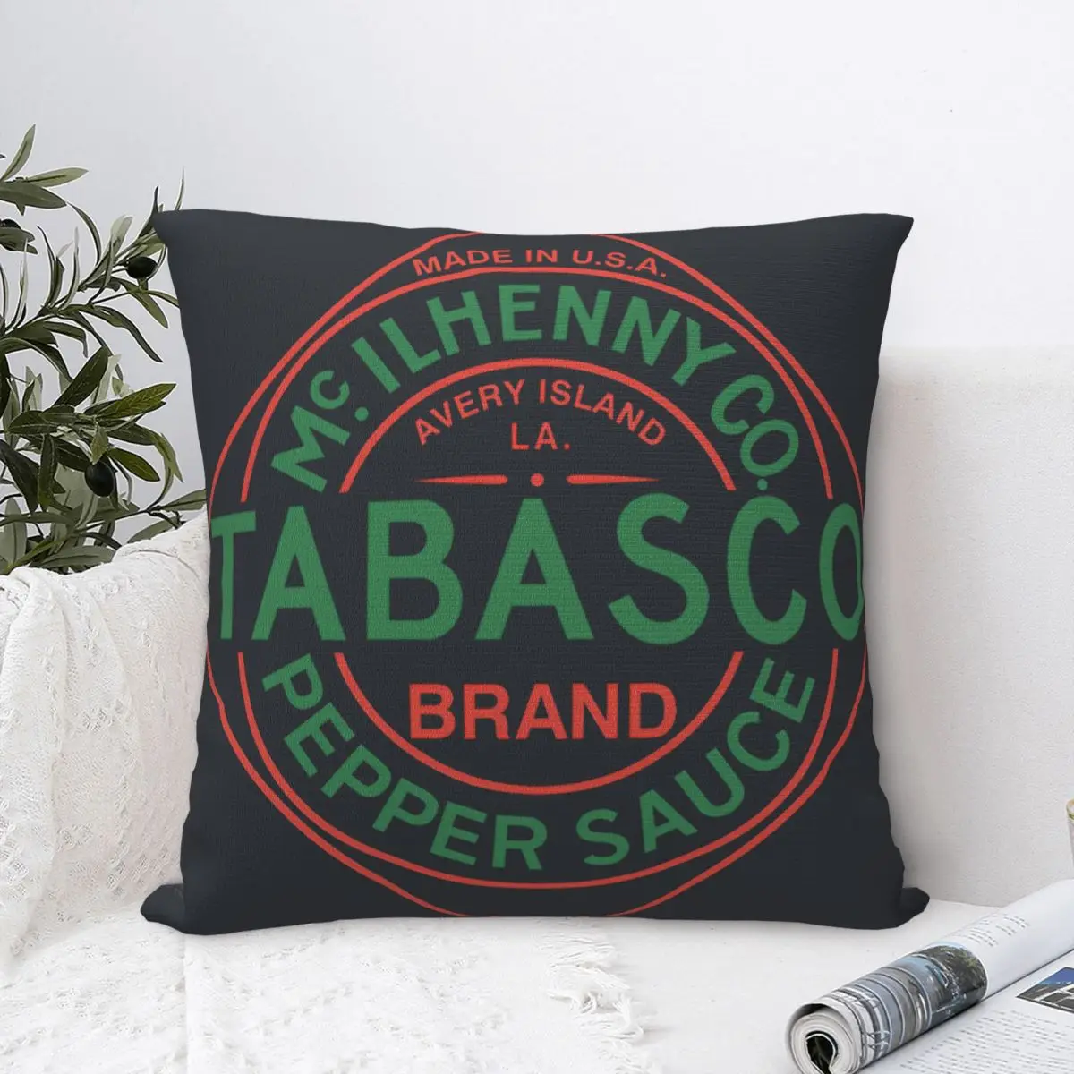 Fundas de almohada para sofá con funda de almohada Tabasco Sauce para almohadas