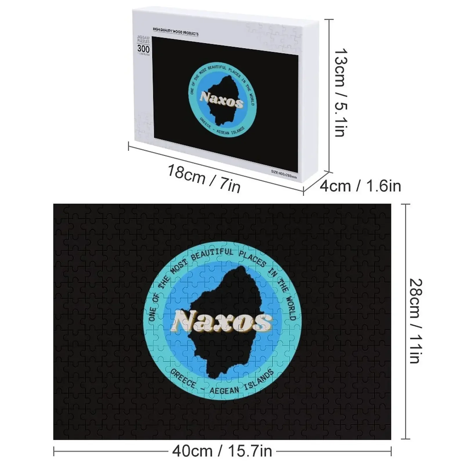Naxos - Grecia Puzzle Puzzle in legno per adulti Puzzle in legno per adulti