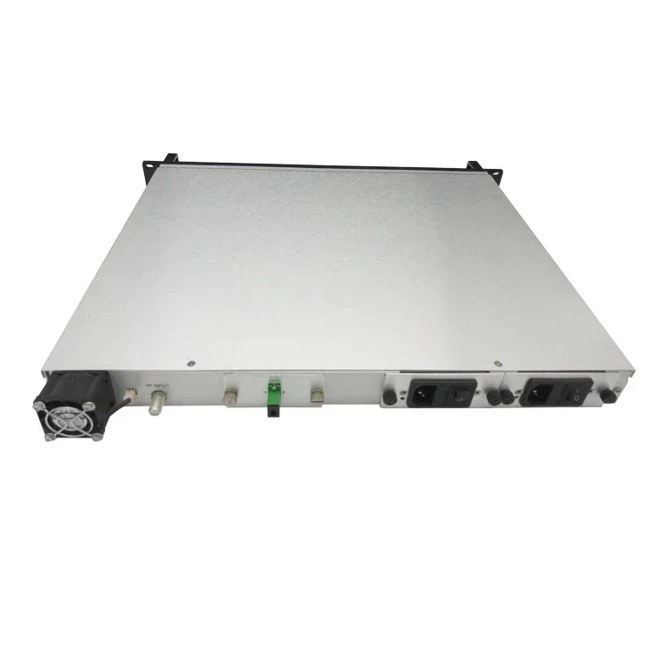 1550nm 10 ميجا واط الناتج 860 ميجا هرتز رقائق Ortel داخلي مزدوج إمدادات الطاقة الداخلي الارسال البصري مع AGC لمشروع مسافة 35 كجم