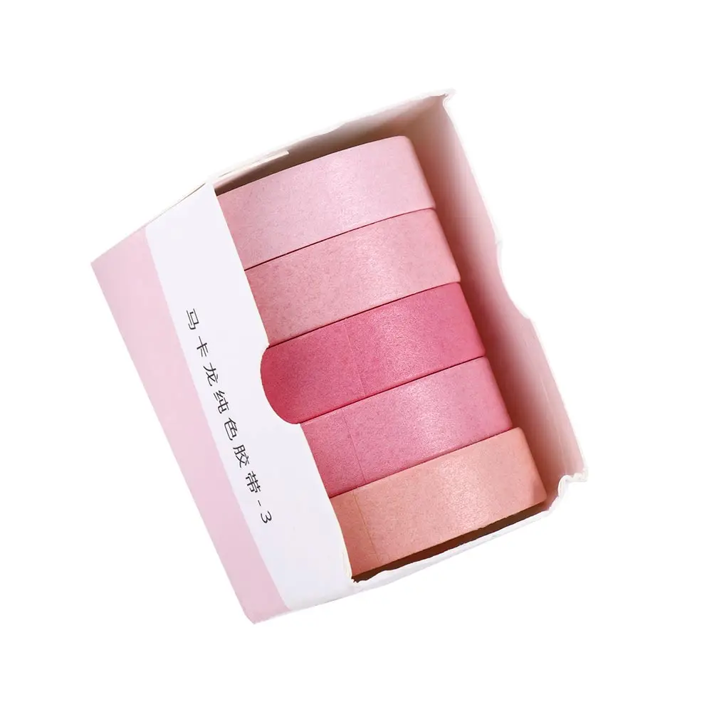 

Decoration Office Supply Students Stationery Solid Color Decorative Tape Tape Set Masking Tape Scrapbooking Adhesive Tape