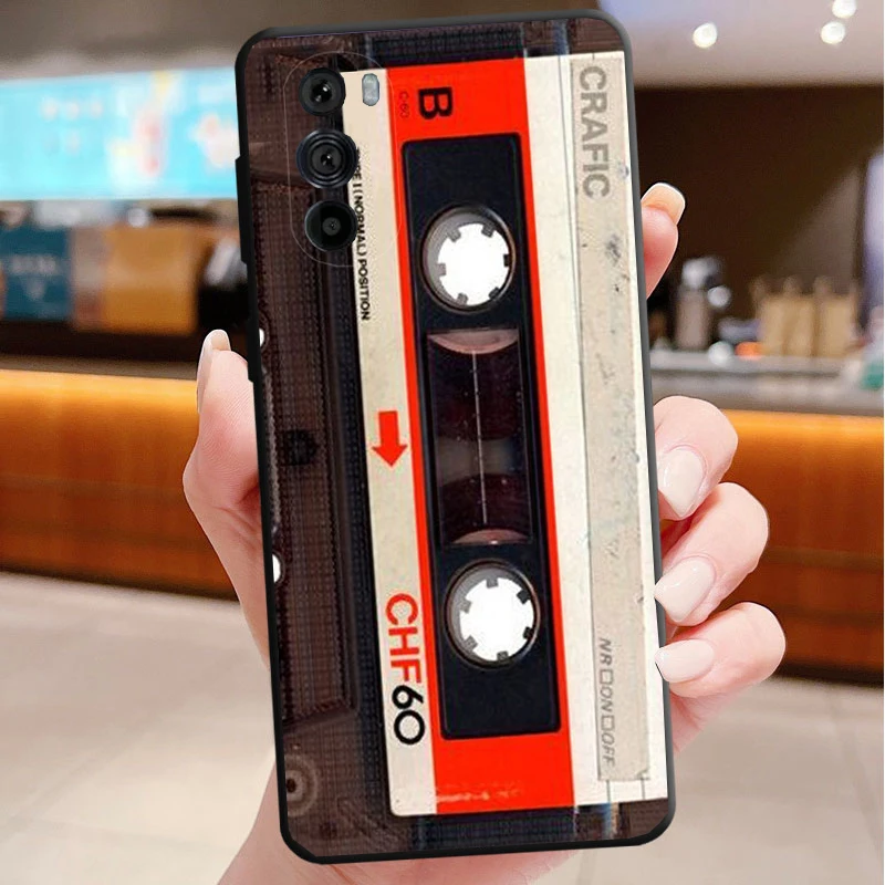 

Phone Case For Motorola Edge 50 40 Pro 60 50 40 30 Ultra Neo Fusion Moto G85 G72 G53 G54 G84 G13 G32 Retro Cassette Tape