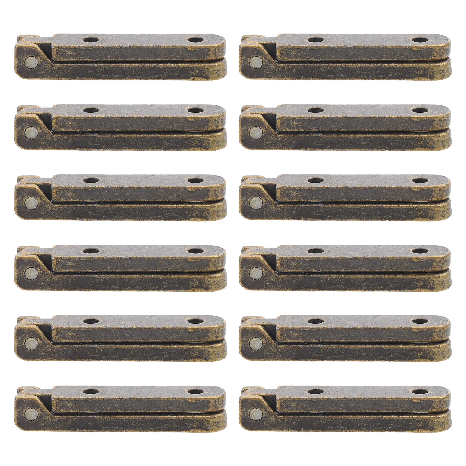 

12Pcs Metal Hinges for Boxes Drawers Cabinets Vintage Style Decorative Durable Long Lasting Furniture Accessories