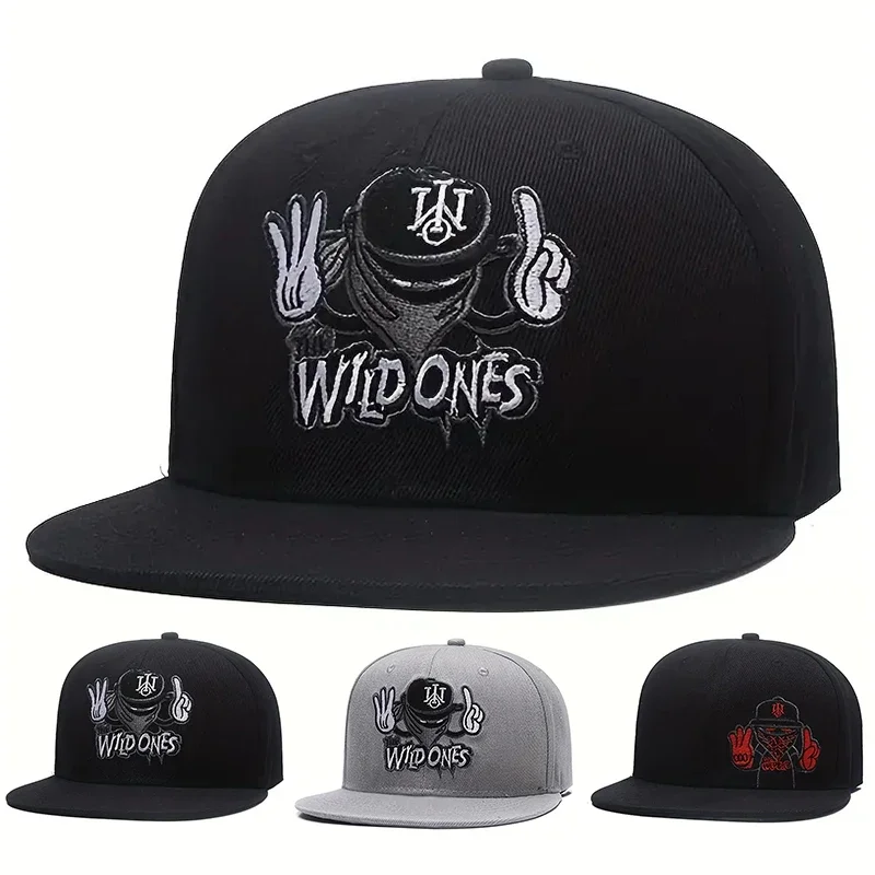 Unisex WILD ONES Embroidery Hip-hop Hats Spring Autumn Adjus