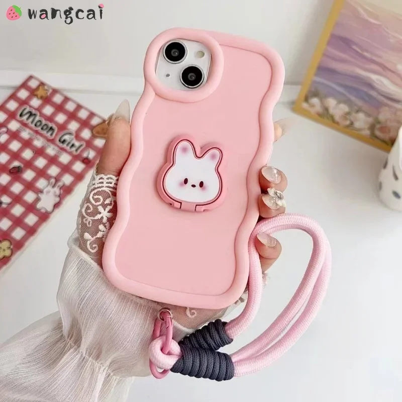 جراب هاتف أرنب مع حامل للجسم ، لطيف ، حامل ، Y100 ، Y200E ، V30E ، V30 ، V29E ، Y200 ، X80 ، V30 لايت ، V29 ، V27 Pro ، V27E ، V25 ، v25E ، T2 #5