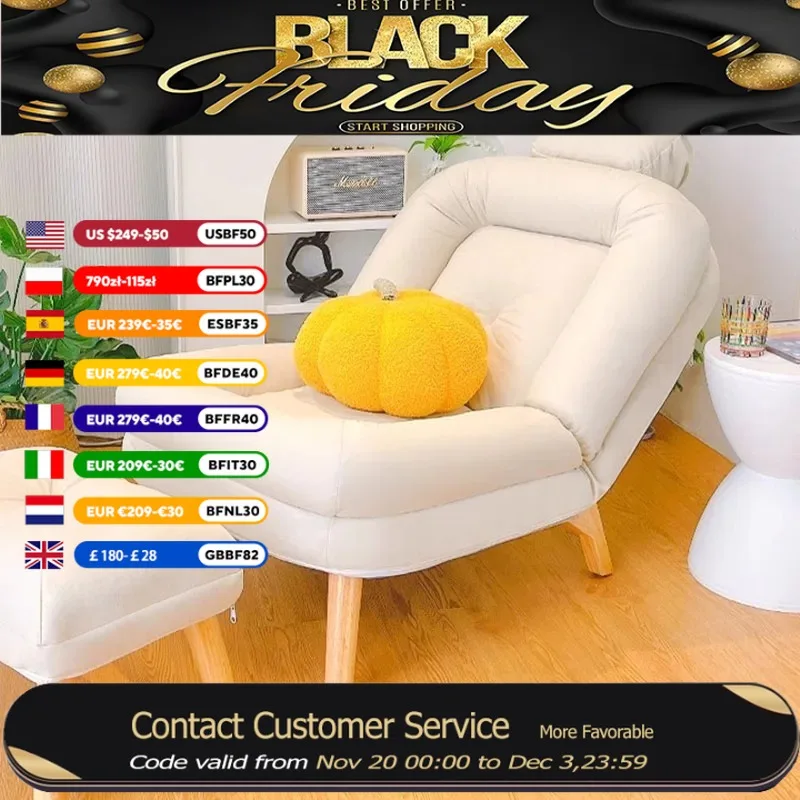 

Lounge White Living Room Chairs Comfort Footrest Recliner Adult Living Room Chairs Bedroom Modern Sillas De Sala Home Furniture