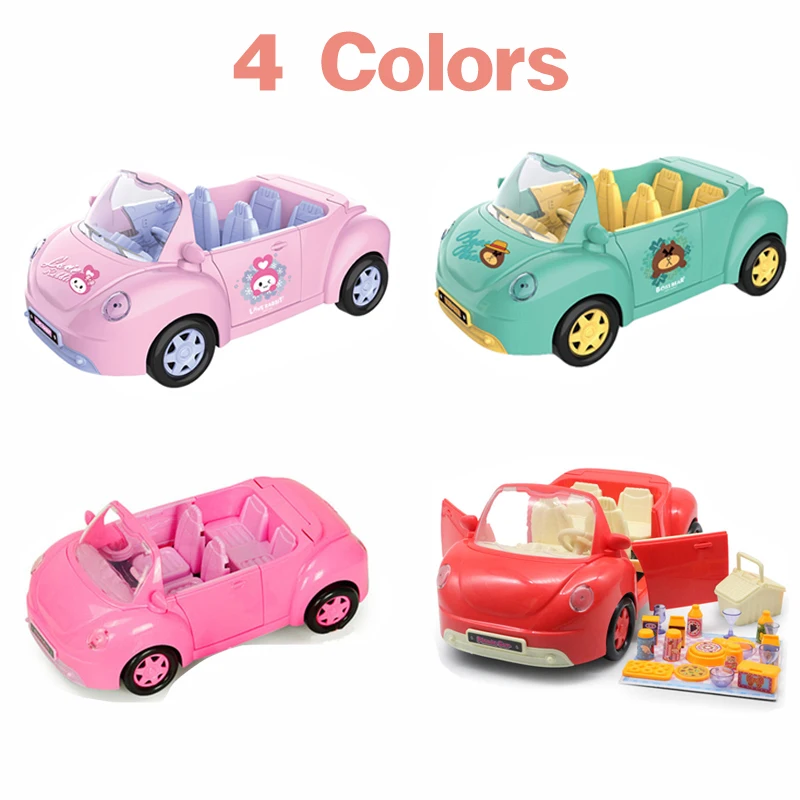 1/12 Simulation Picnic Car Motorcycle Play House Toy Convertible Sliding Car Rabbit Family Package Toy For Girls Birthday Gifts