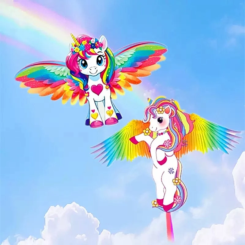 Envío Gratis pony kite juguetes al aire libre linha de pipa cerf volant enfants carretilha de pipa deporte kite cielo buceo paracaídas 	   diversión