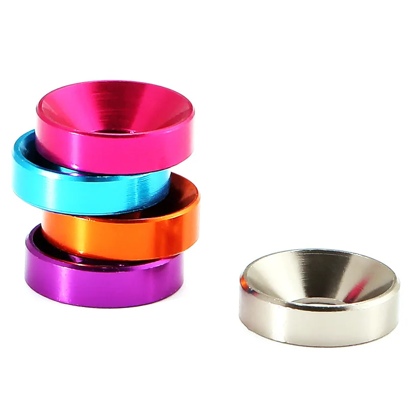 

10pcs M2 M3 M5 M8 Aluminum Washer Colorful Aluminum Alloy Cap Head Gasket Washer for RC Model Parts Round Screws