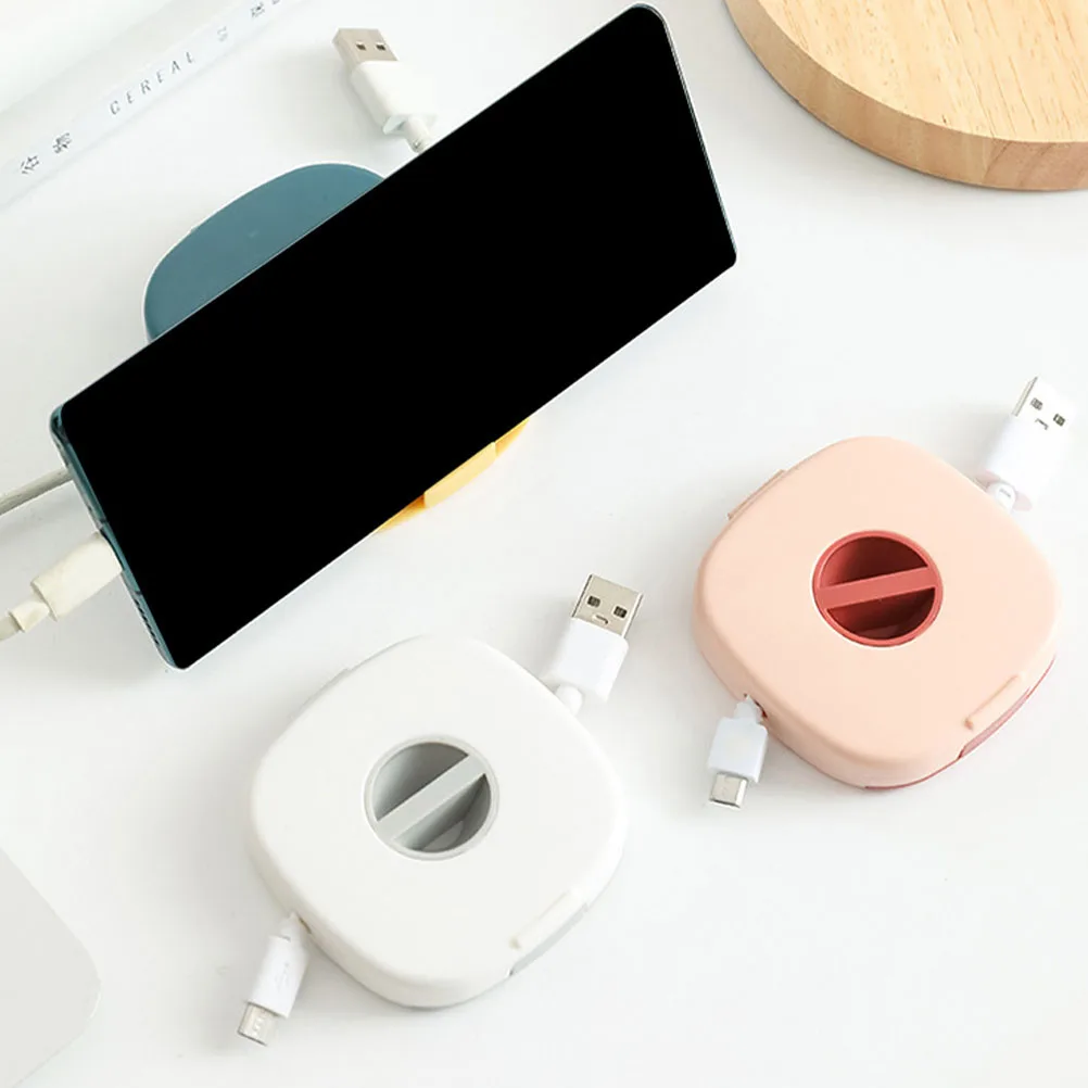 

3pcs Support Usb Cable Box Organizer Charging Charging Cable Box Cables Storage Tidy Simple Safe Reel Case