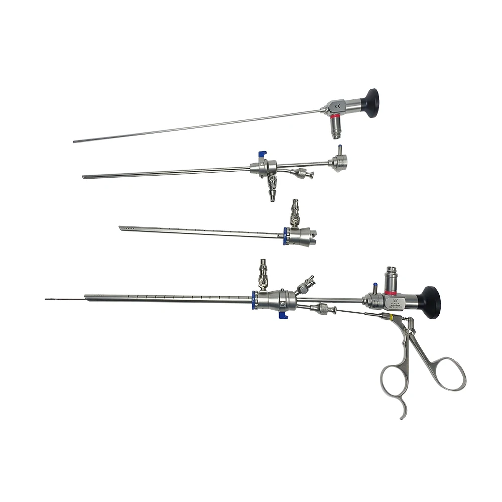 Camjoy rotatable type HS504 HS505 Rigid Cystoscope 0 30 degree Operative diagnostic hysteroscope tools with punch biopsy forceps