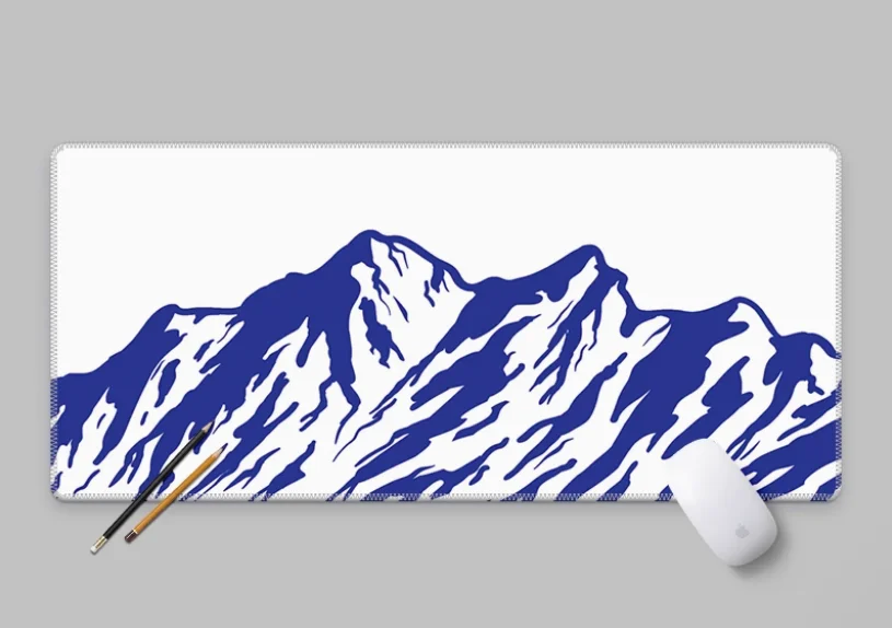 

Simple Mountain Personalized Mouse Pad with Super Large Locking Edges Thickened Waterproof and Anti Slip for Esports Gaming Mat