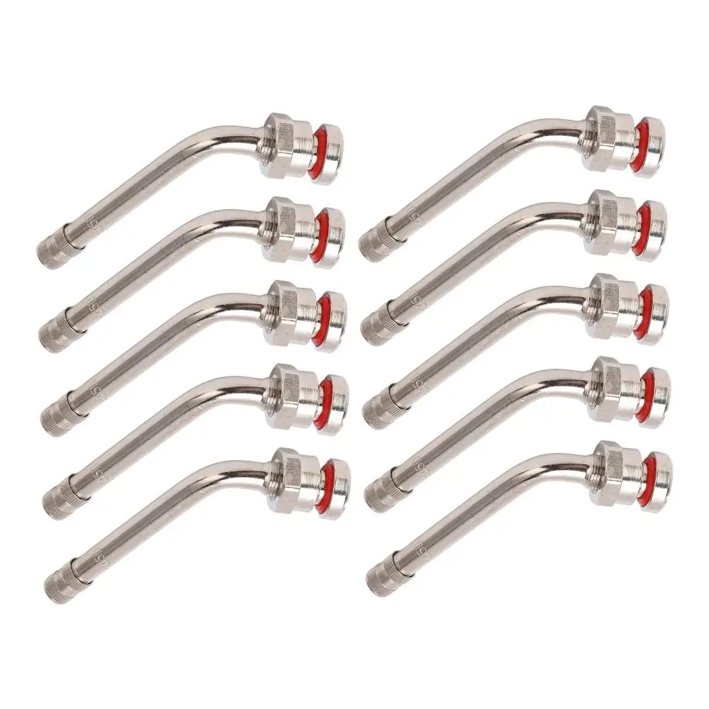 

10PCS 60 Degree Bend TR545D Truck Valve Stem Robust Tubeless Design Valve Stem Extension Adaptor Resistant To Deformation